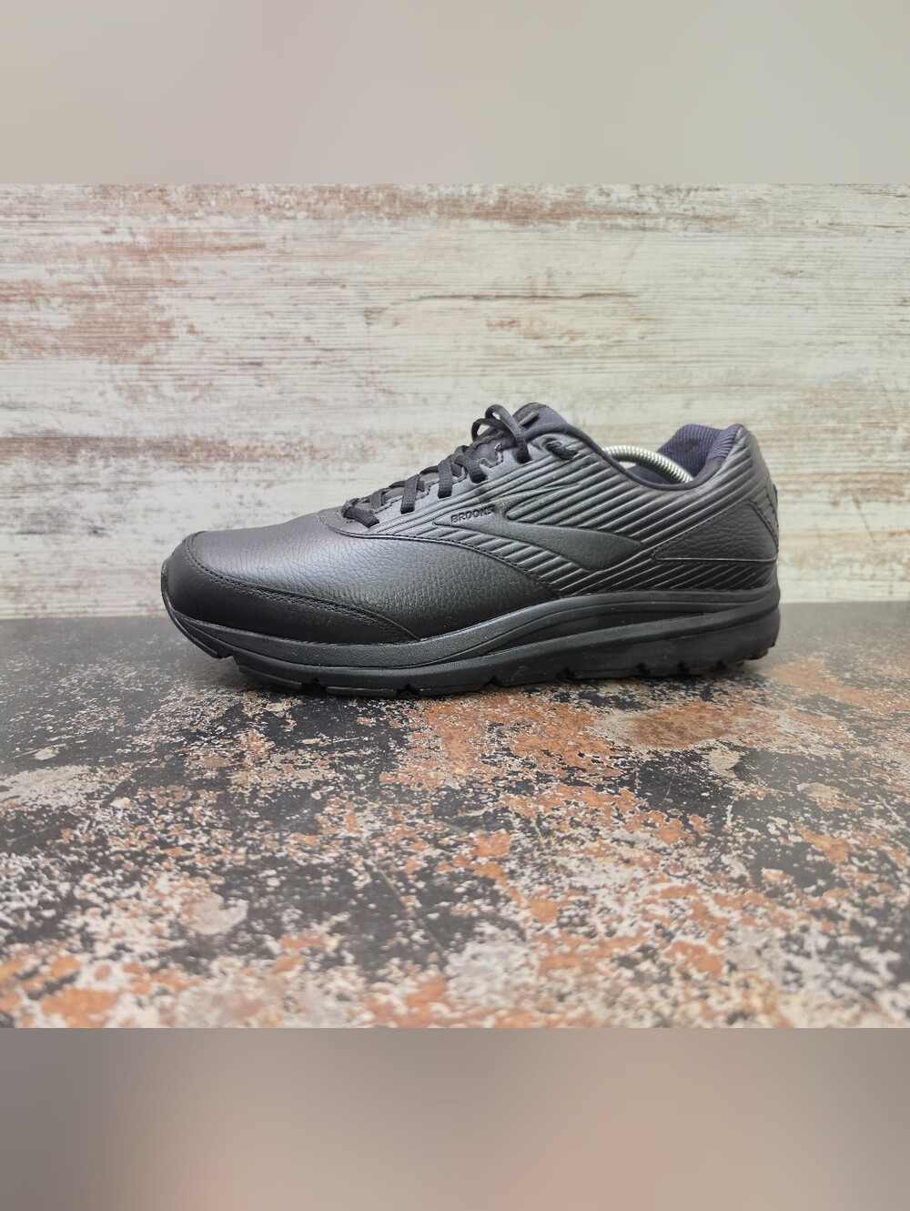 Mens Brooks Addiction Walking Shoes Sz 12.5 Used Black Leather 1103181D072
